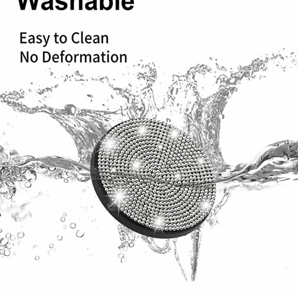 Pink Cup Holder for Vehicle, Glossy Precious Stone Vehicle Inside Embellishments - Picture 11 of 11